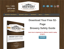 Tablet Screenshot of breweryinsuranceprogram.com